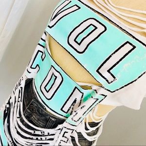 SEXY Custom Cut Distressed Women's VOLCOM TShirt